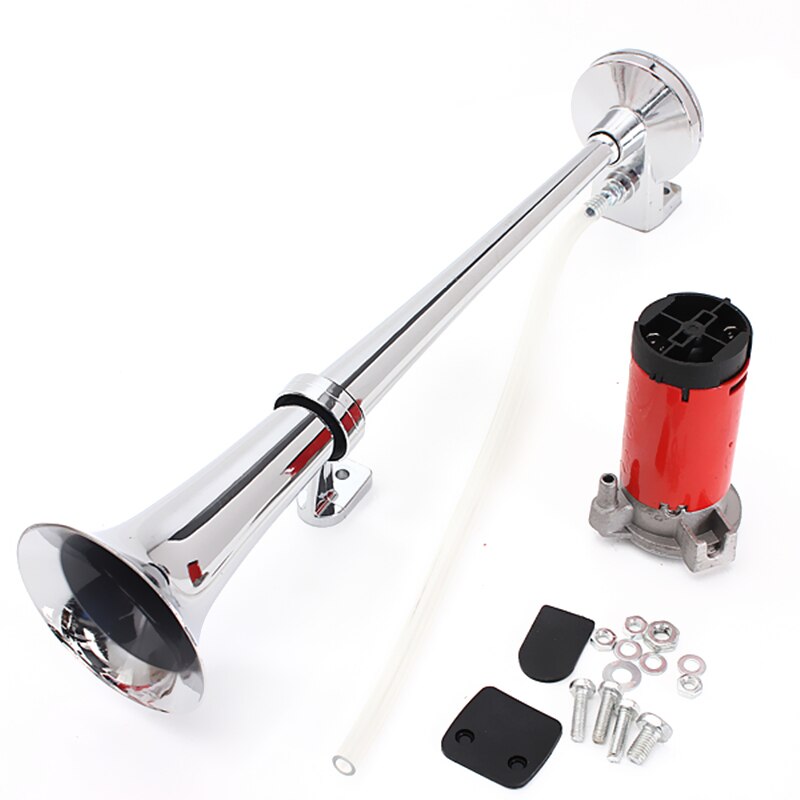 12V Universal Air Horn Pump Loud Car Truck Vehicle Train Motorcycle Siren Horn Multi-tone Claxon Horns Air Compressor: grass green