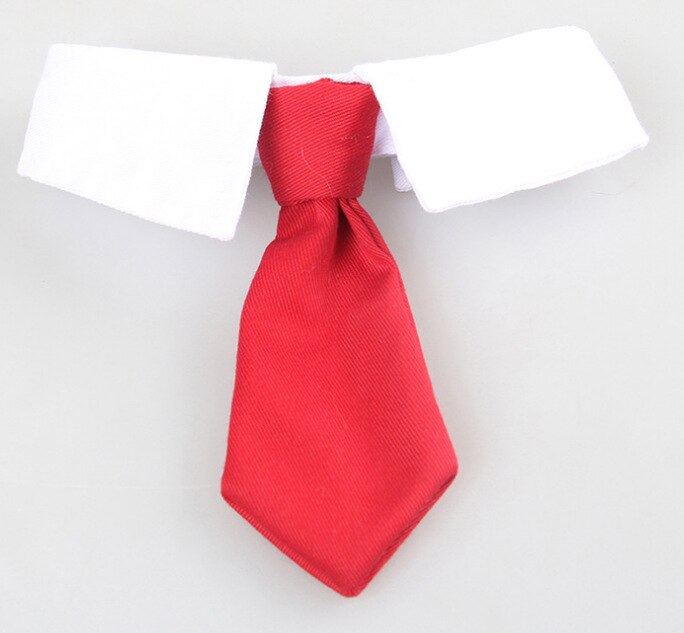 Pet Dog Cat Formal Necktie Tuxedo Bow Tie Black Cute Red Collar for Dog Cat Pet Accessories Suit for Small Medium Dogs and Cats: Red / S