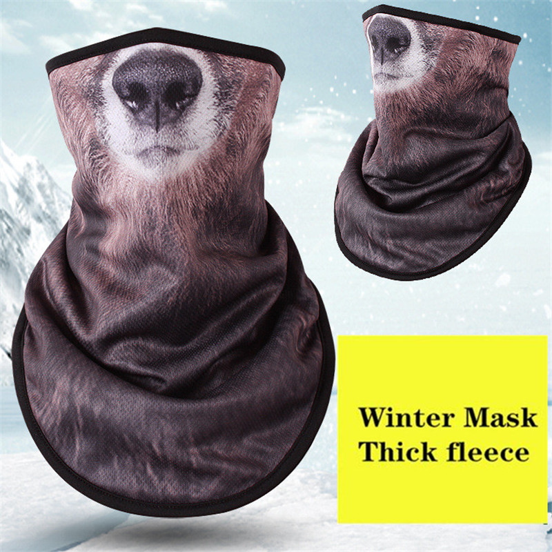 Winter Fleece Ski Scarf . Cycling Snowboard Bandana Headwear Mask Neck Triangle Thicken Warm Windproof Women Men Funny Bibs: NO.2