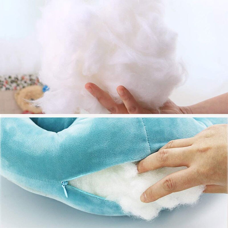 Almohada de espuma con memoria en forma de octopu-puff, almohada de escritorio para siesta, cojín para soporte de cuello, reposacabezas, viaje con reposabrazos, almohada para dormir de oficina