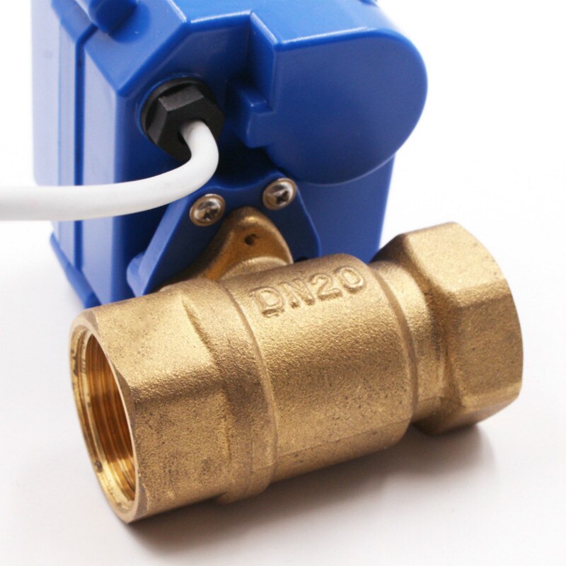 DN25 Brass 1 inch Two Way Motorized Ball Valve DC5V 12V 24V AC220V Electric water valve 1" CR01 CR02 CR03 CR04 CR05