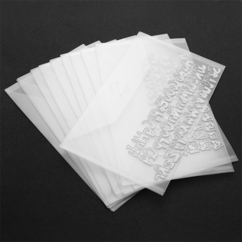 10Stck Sterben &Ampere; Stempel Lagerung Tasche 15x 25,2 cm Verwendet Zu Speichern Schneiden Stirbt Heiße Folie Platten Präge Ordner veranstalter Halfter Taschen
