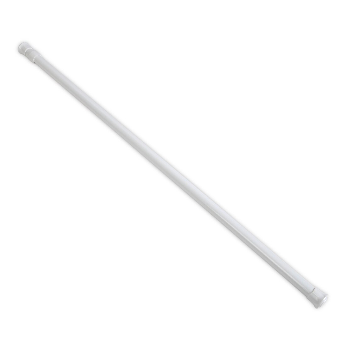 Extendable Adjustable Spring Tension Rod Pole Curtain Shower Bathroom Window: White 55-90cm