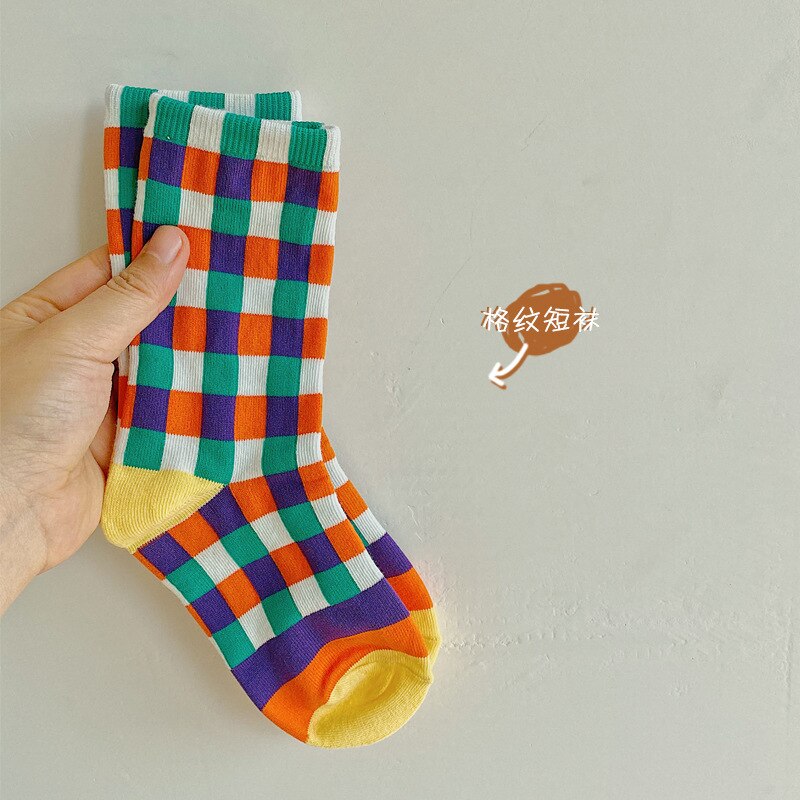 Baby Newborn Solid Floor Socks Kids Spring Summer Cartoon Toddler Knee High Socks Baby Tube Socks Bebes 1-8Years: BX13   a / 1 to 3 Y