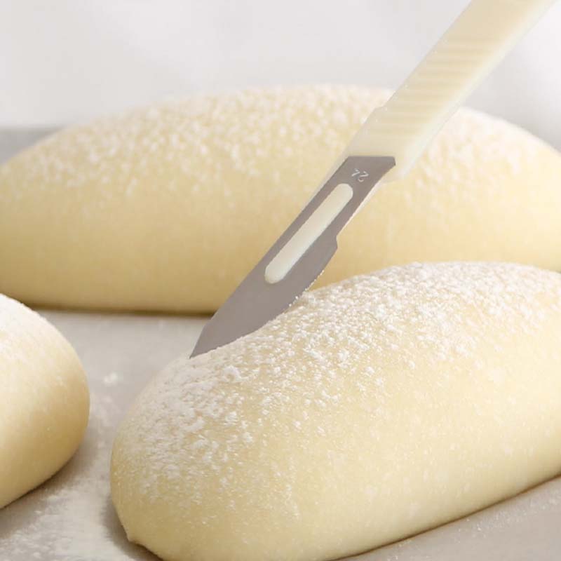 Cuțit de feliere pâine baghetă practic patiserie europeană tăietor de pâine unelte de tăiat patiserie cu lamă din oțel carbon tija pp