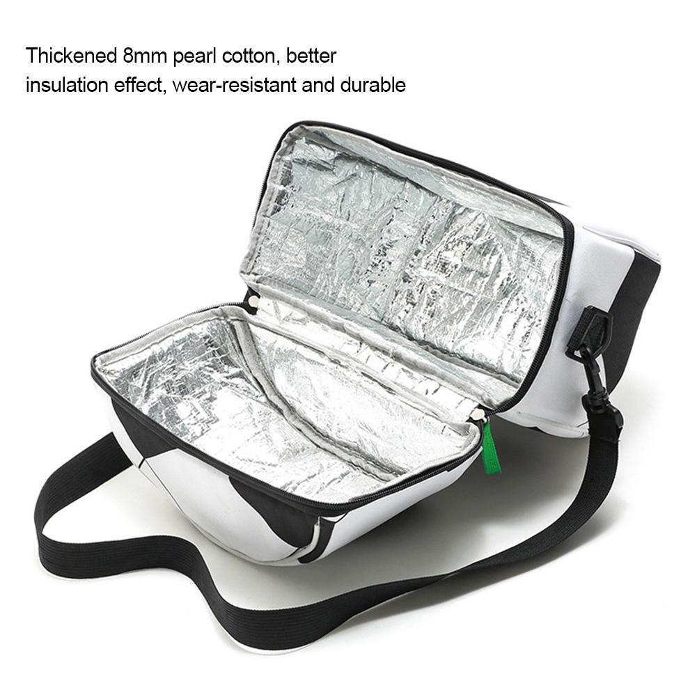 Multifunktionel fodbold picnic crossbody taske vandtæt isoleret madpakke nødvendigt picnic pose unisex mad tilbehør