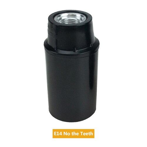 Lamp Holder Accessories E14 / E27 Retro Industrial Lamp Base Edison Light Bulb Led Lamps Black Light Base For Home Lighting: E14 No the Teeth