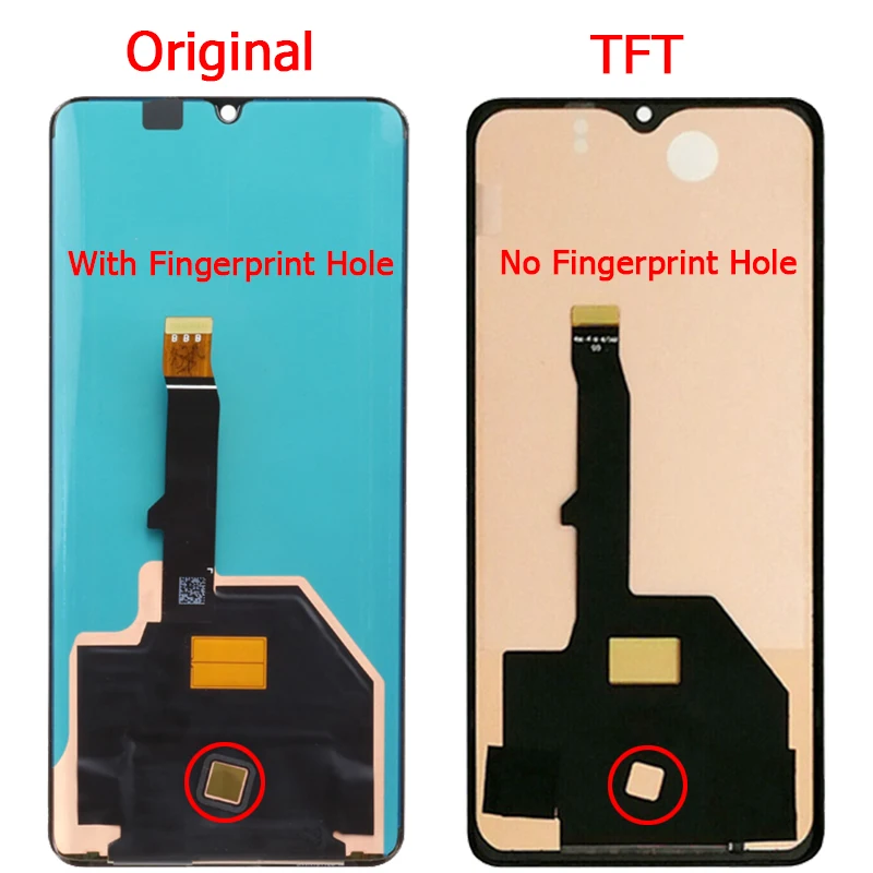 Skärm till Huawei P30 Pro LCD med Ram - 6.47" AMOLED Touch Screen Digitizer Panel