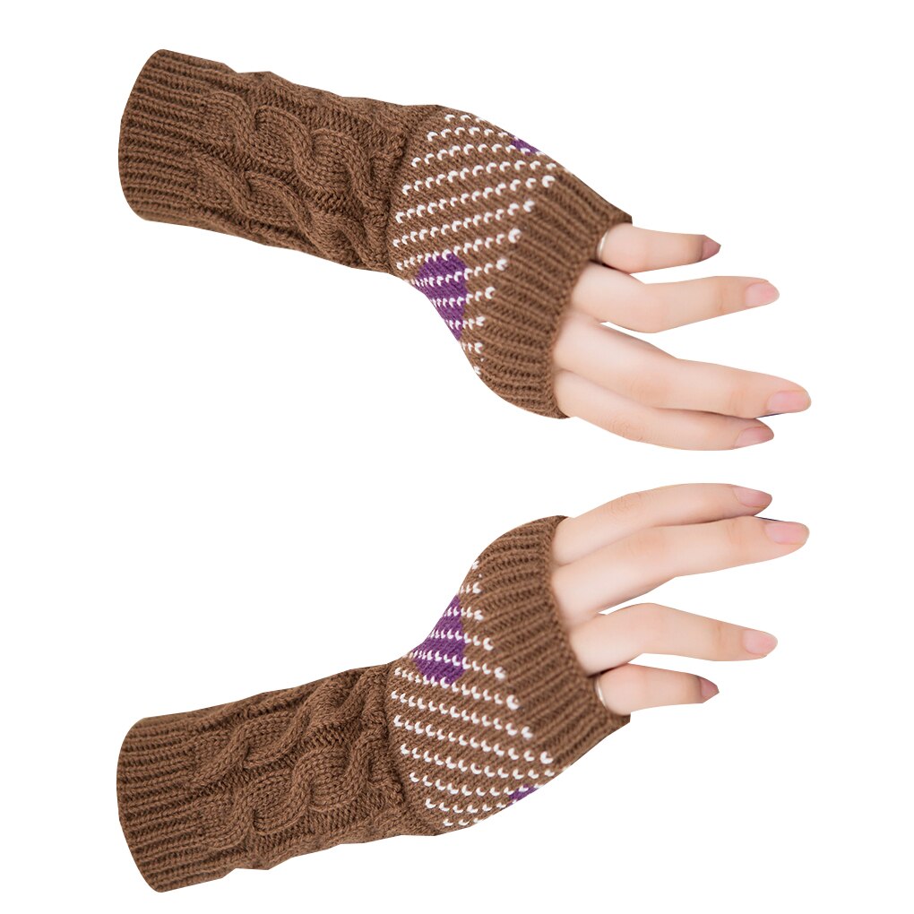 1 Paar Winter Herfst Kerst Hart Typen Handschoenen Vrouwen Meisjes Arm Pols Warmer Mouwen Winter Herfst Mittens: NO.6