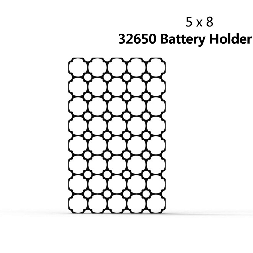 32650 32700 Battery Holder Bracket 5x8 Battery Cell Safety Anti Vibration Plastic Brackets For DIY Assembling 32650 Battery Pack