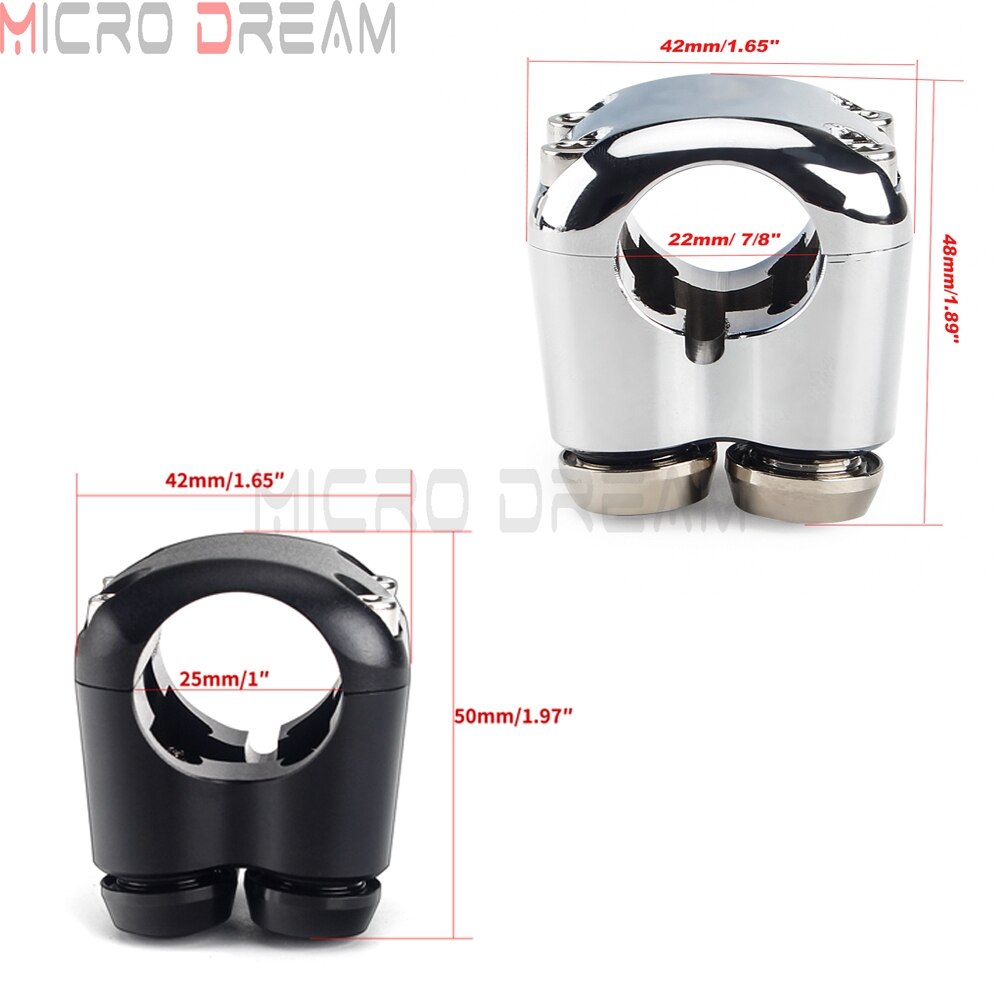 22mm 25mm Custom Motorcycle Handlebar Switches Slim Push Button for Harley Chopper Scrambler Cafe Racer Vintage Triple Switch