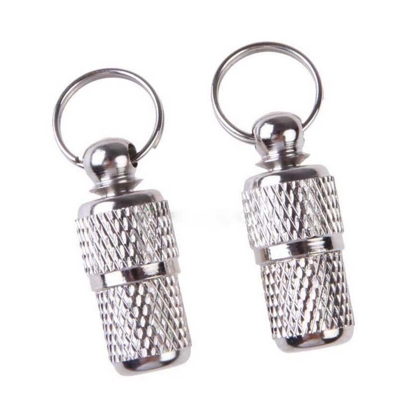 1pc/2 kpl koiran id-putki metallista ruostumattomasta teräksestä anti-kadon lemmikkikoiran id-osoite mini etikettilappu piippuputki