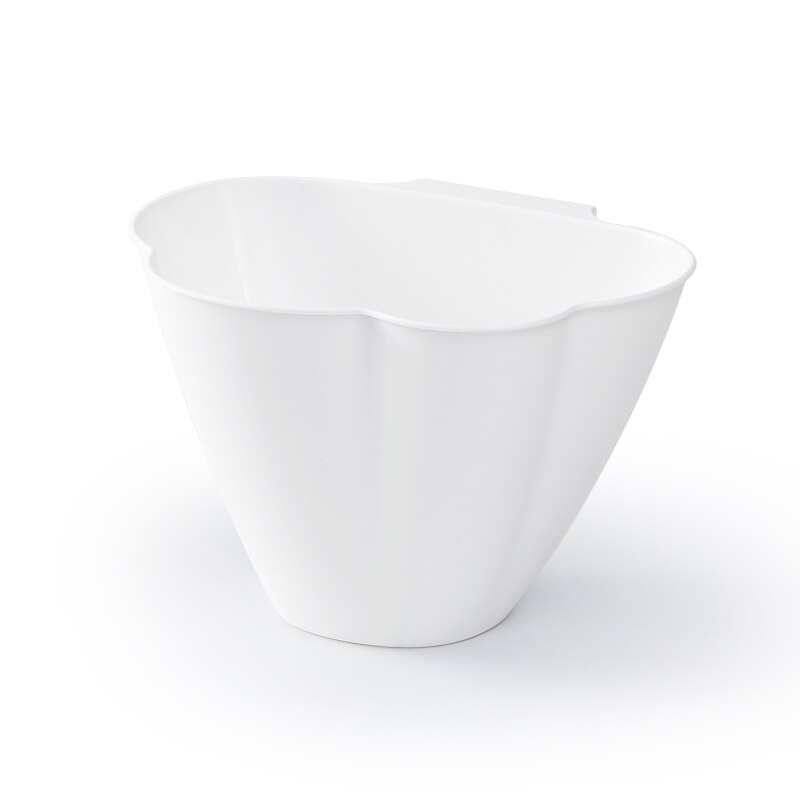Kitchen Cabinet Door Bucket Garbage Basket Drawer Trash Can Recycle Bin Kitchen Supplies Small Hanging Dustbin Wastebasket: White