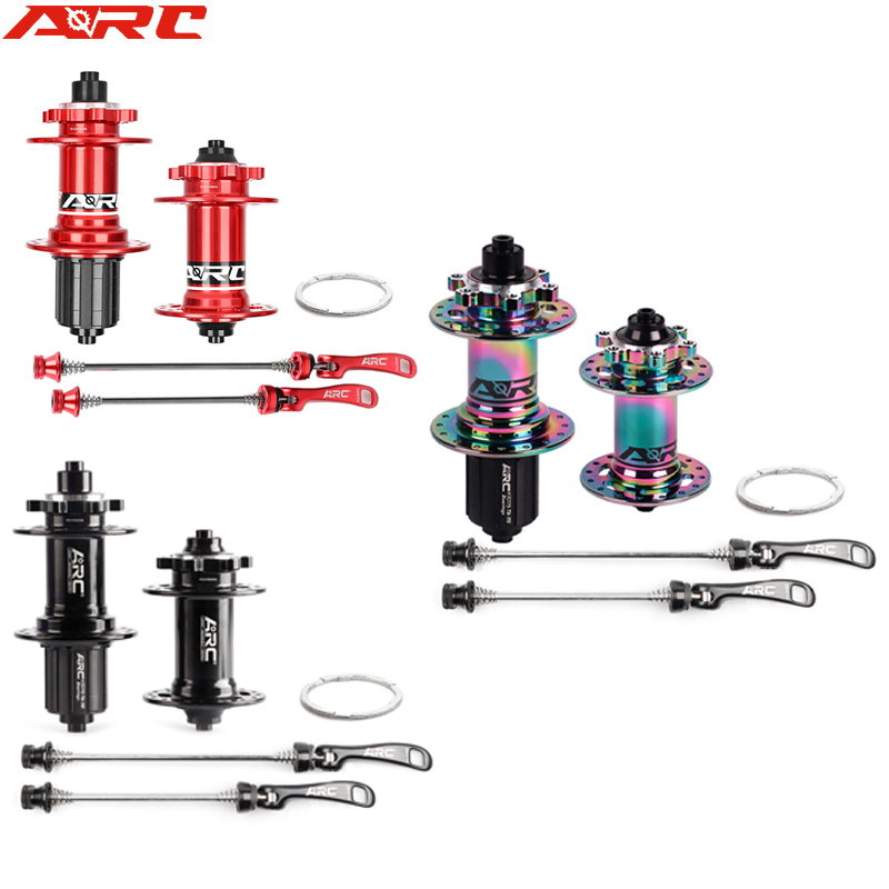 ARC MT005 MTB Hub 32 Hole 8-11Speed 100x135mm 4 Bearing Bike Hub Quick Release Bucket Shaft Hub 4 Claws Bicycle Accessories Part