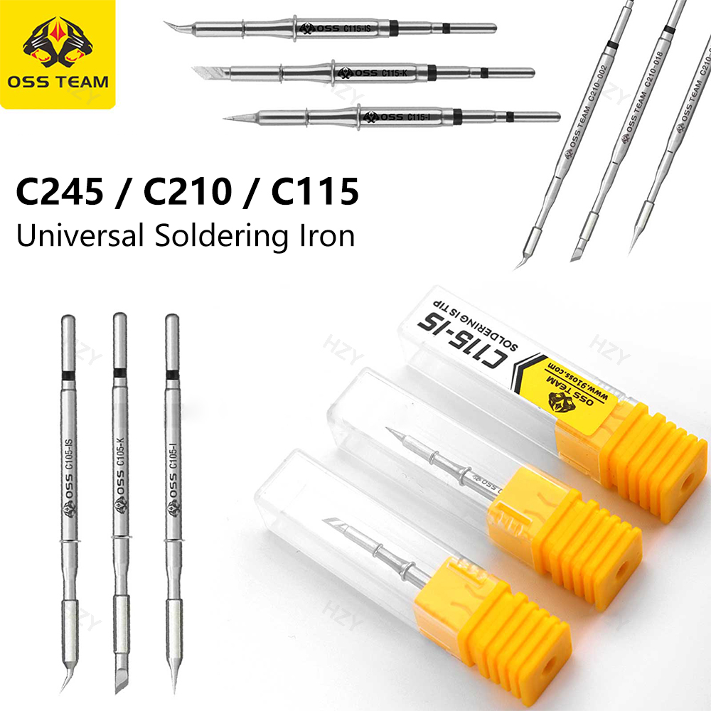 OSS Tips C245 C210 C115 Universal C245 C210 C115 Soldering Iron Cmpatible SUGUN Maant GVM OSS PPD Soldering Station Handle