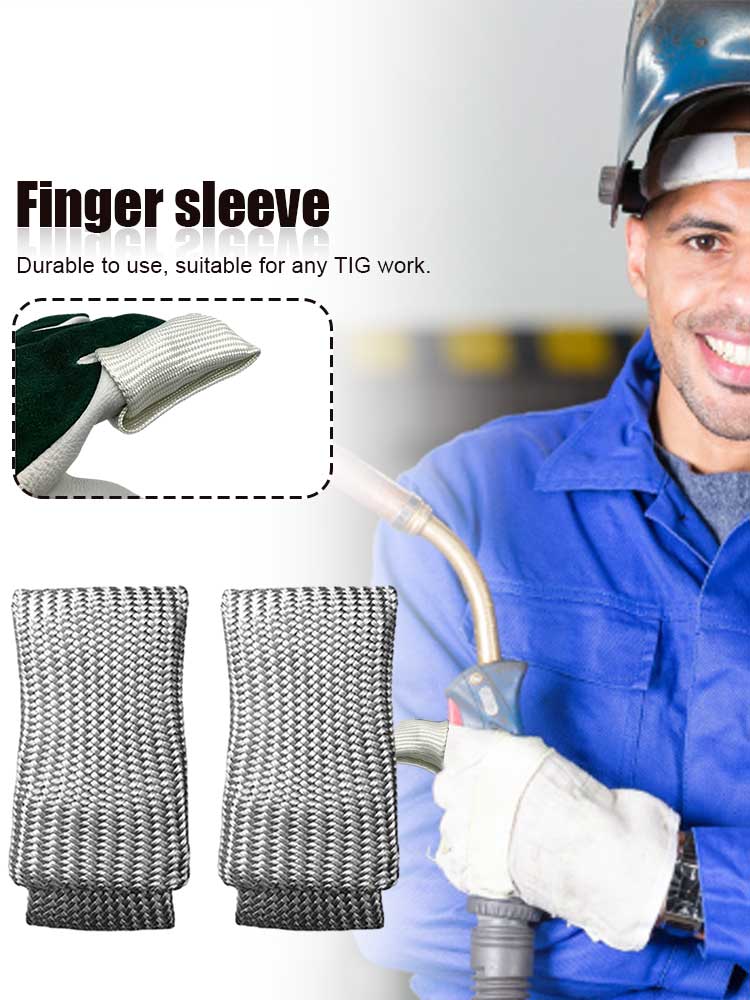 Embouts de soudage Tig, 2 pièces, protection thermique pour doigt, Installation, coupe, soudage à l&#39;arc à l&#39;argon, anti-brûlure, verre actif