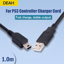 1M USB Charger Cable For Sony PS3 Playstation 3 Wireless Controller For PSP1000 PSP2000 PSP3000 Gampad Joystick Game Accessories