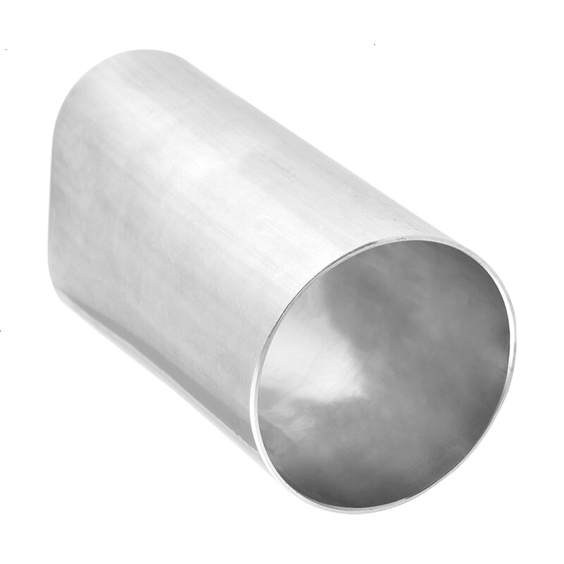 304 Stainless Steel Universal 3.0" Oval to 3.0" O.D. Round Transition Adapter Reducers and Transitions Pipe For Car