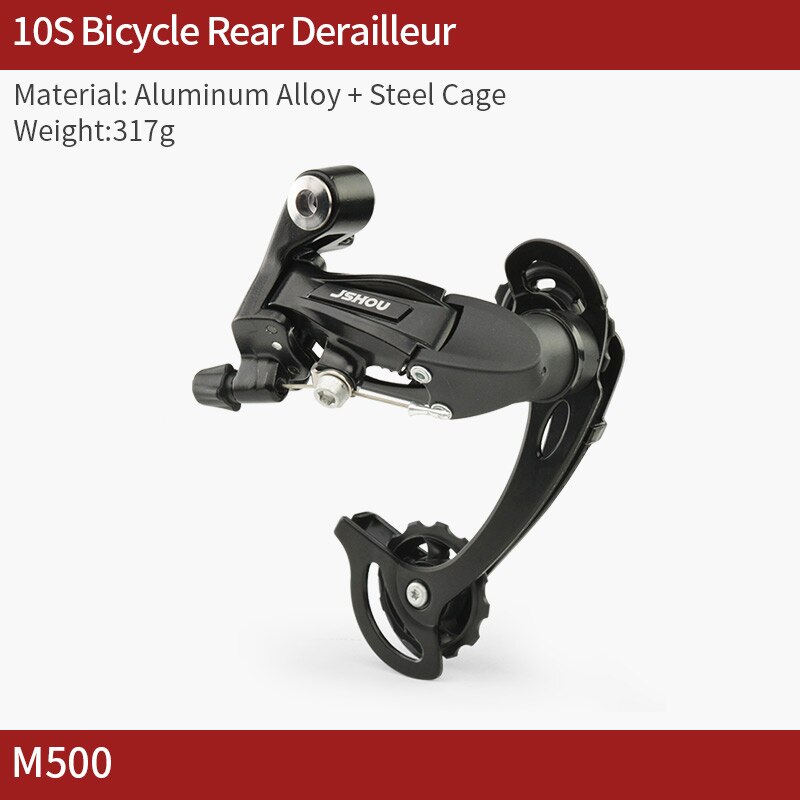 JSHOU BIKE Rear Shifter Derailleur 7 8 9 10 11 Speed Bicycle Part Accessories for MTB Mountian Bike M130 M200 M300 M610 System: M500 10S