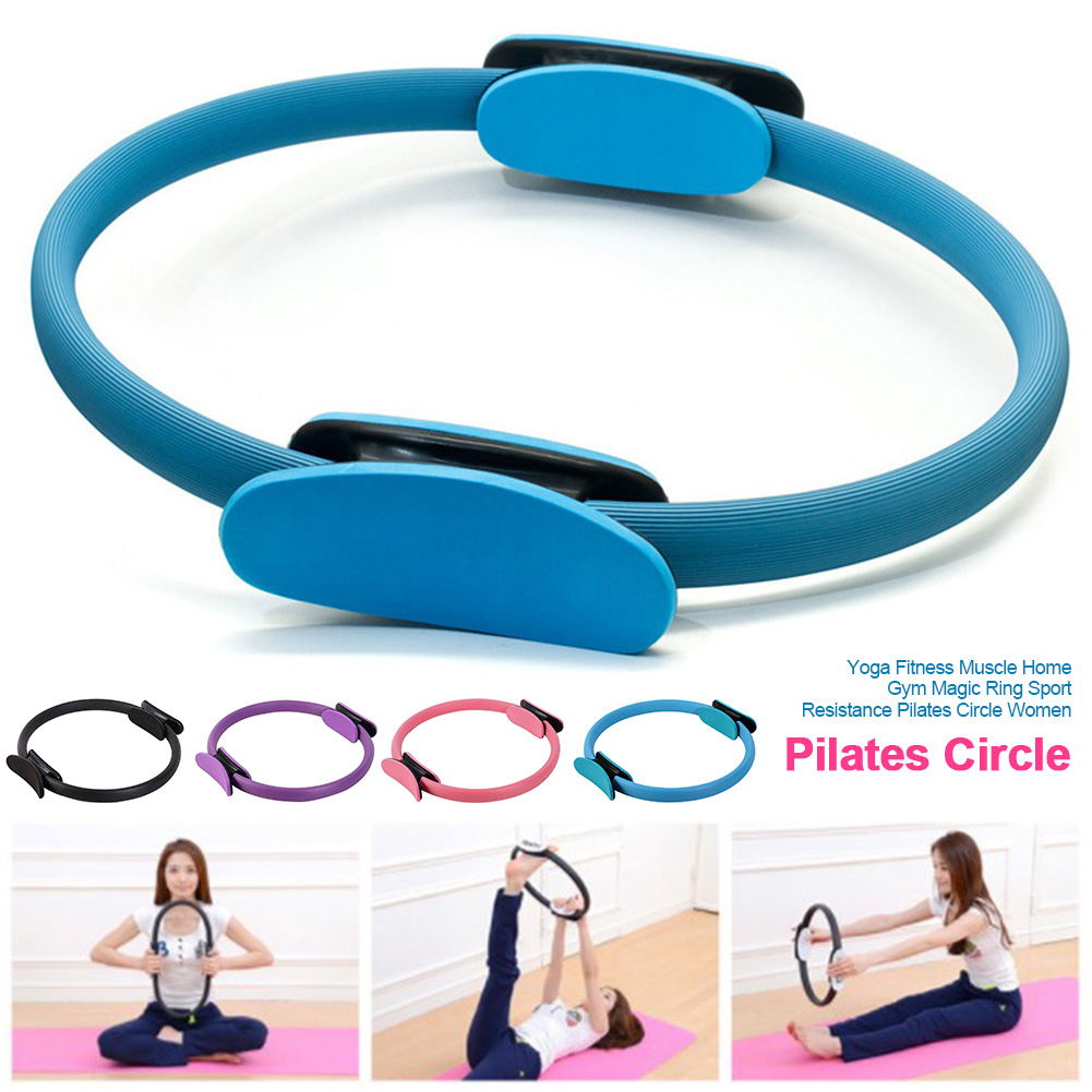 Pilates Circle Yoga Fitness Muscle Home Gym Magic Ring Sport Resistance Pilates Circle Women Yoga Fitness L0402