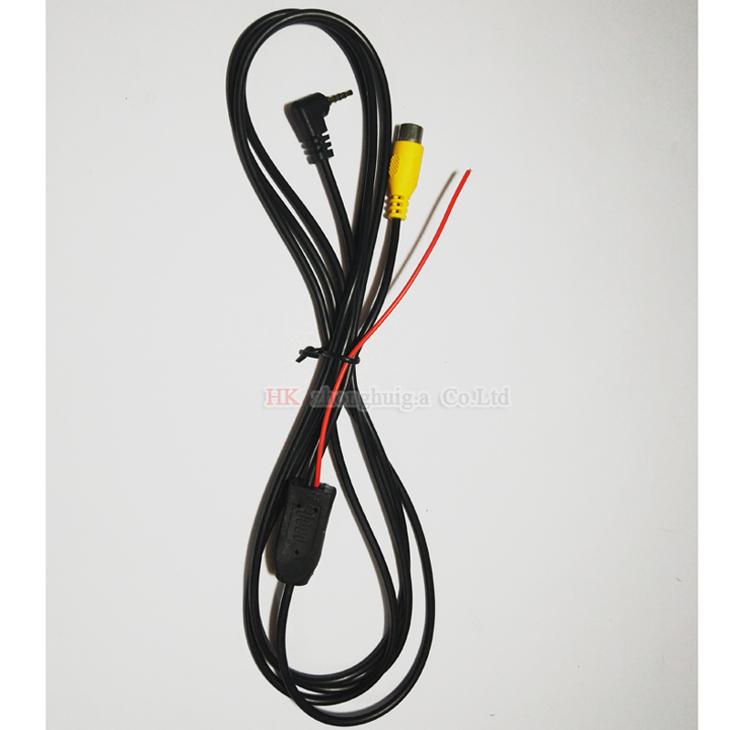 YYZSDYJQ RCA to 2.5 mm AV Cable for Car Rear View Camera Parking Camera Converter cable for car DVR