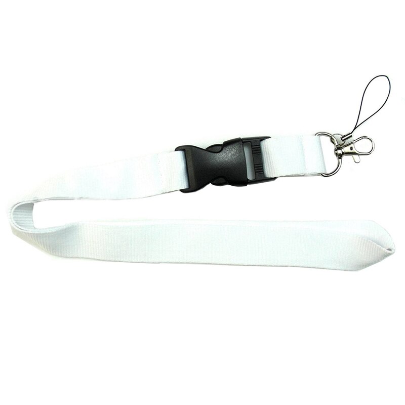 Colorful Black Blank Plain Key Lanyard Badge ID Holders Phone Neck Straps Hanging Rope Keychains Lanyard Rope