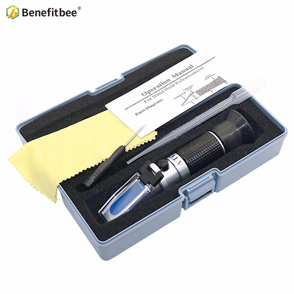 Benefitbee Bee Tools Honey Refractometer 58-90% (sugar content) Beekeeping Refractometer Handheld Honey Concentration Meter: Default Title