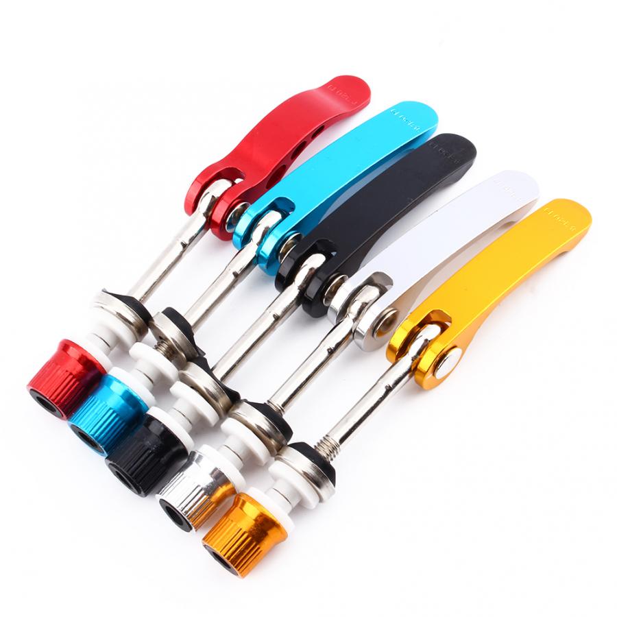 Aluminium Alloy Quick Release Bicycle Seatpost Clamp Bolt Mountain Bike Seat Post Clamp Skewer Bolt Cycling Road Bike Seat Tube