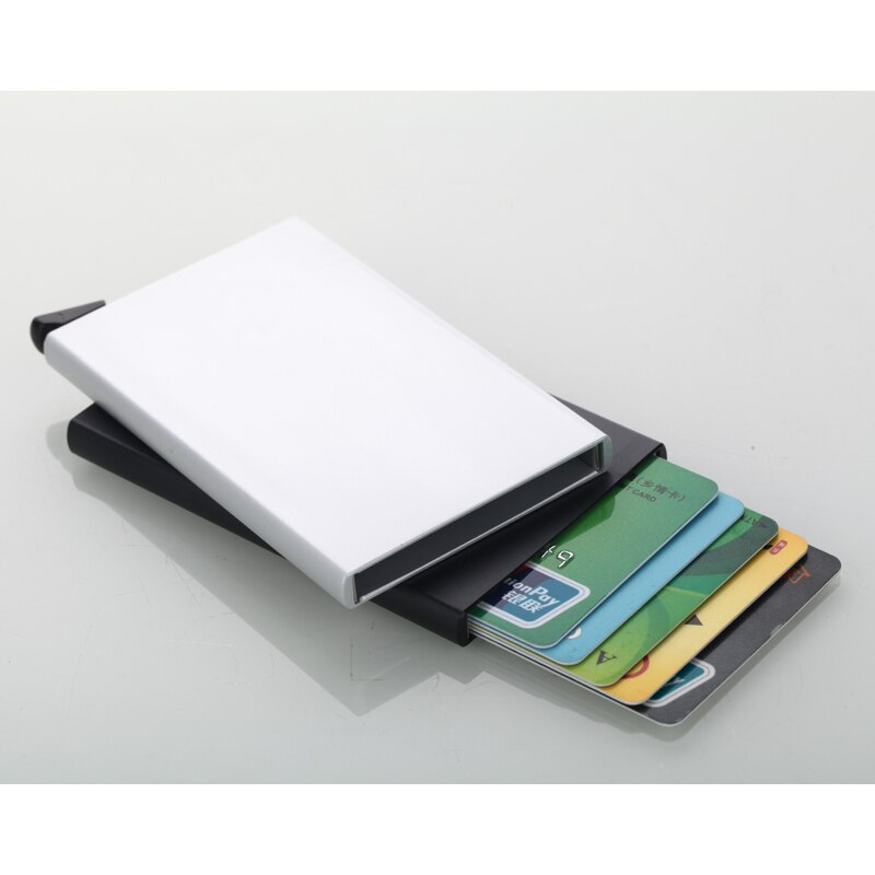 Minimalist ince cüzdan deri RFID koruma ile ince kart kol cüzdan moda çantalar d