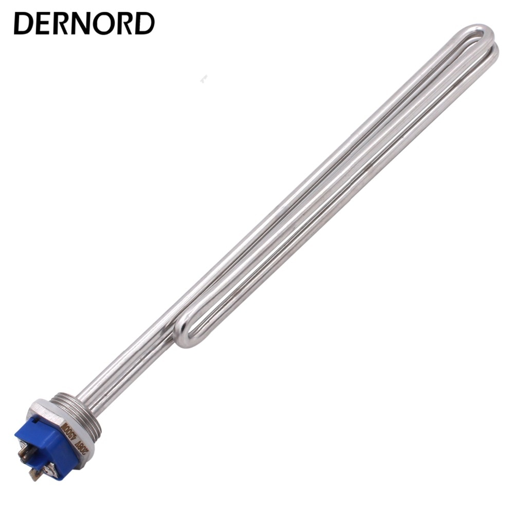 DERNORD SUS304 208V 4500W DN25 Electric Immersion Heater Element Water Heating Element for Water Boiler