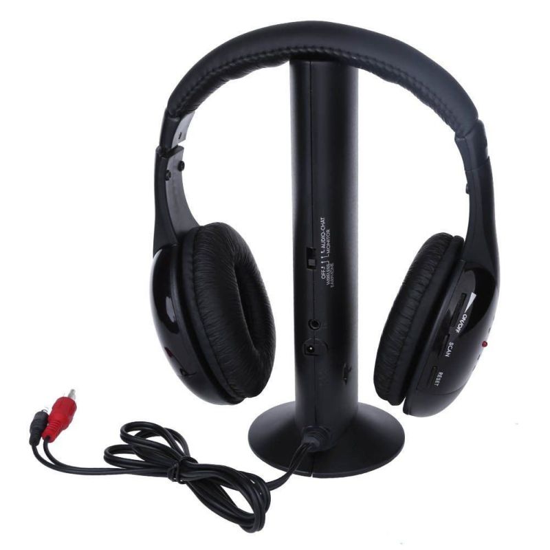 5 In 1 Draadloze Stereo Hoofdtelefoon Draagbare Sport Bluetooth Oortelefoon Headset Voor MP3 MP4 PC TV CD FM Radio