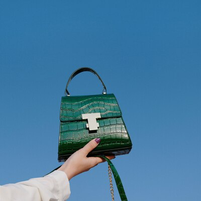 Steenpatroon soild color zadeltassen voor dames zomer handtas en kleine ketting schoudertassen: Groente