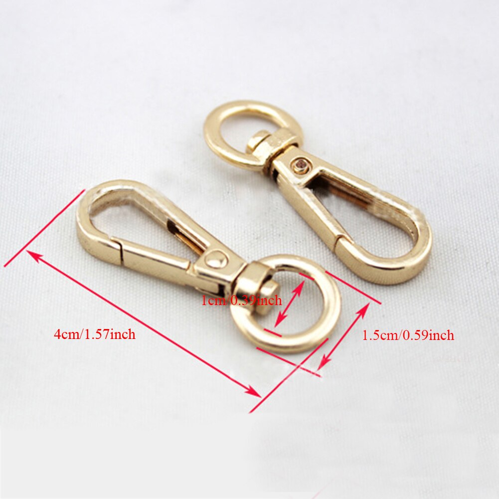 1-5 pçs 4 tamanhos de metal giratória gatilho lagosta fecho snap gancho fivela chave colhedor para diy artesanato mochila saco peças acessórios