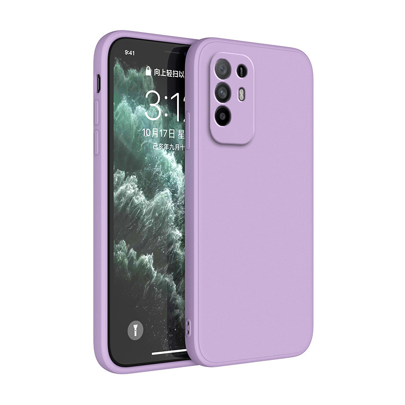 Originele Soft Case voor OPPO A94 A95 5G Coque Camera Bescherming Dunne Vierkante Vloeibare Siliconen Luxe Klassieke Schokbestendige Cover Funda: Microvezel / Army Green