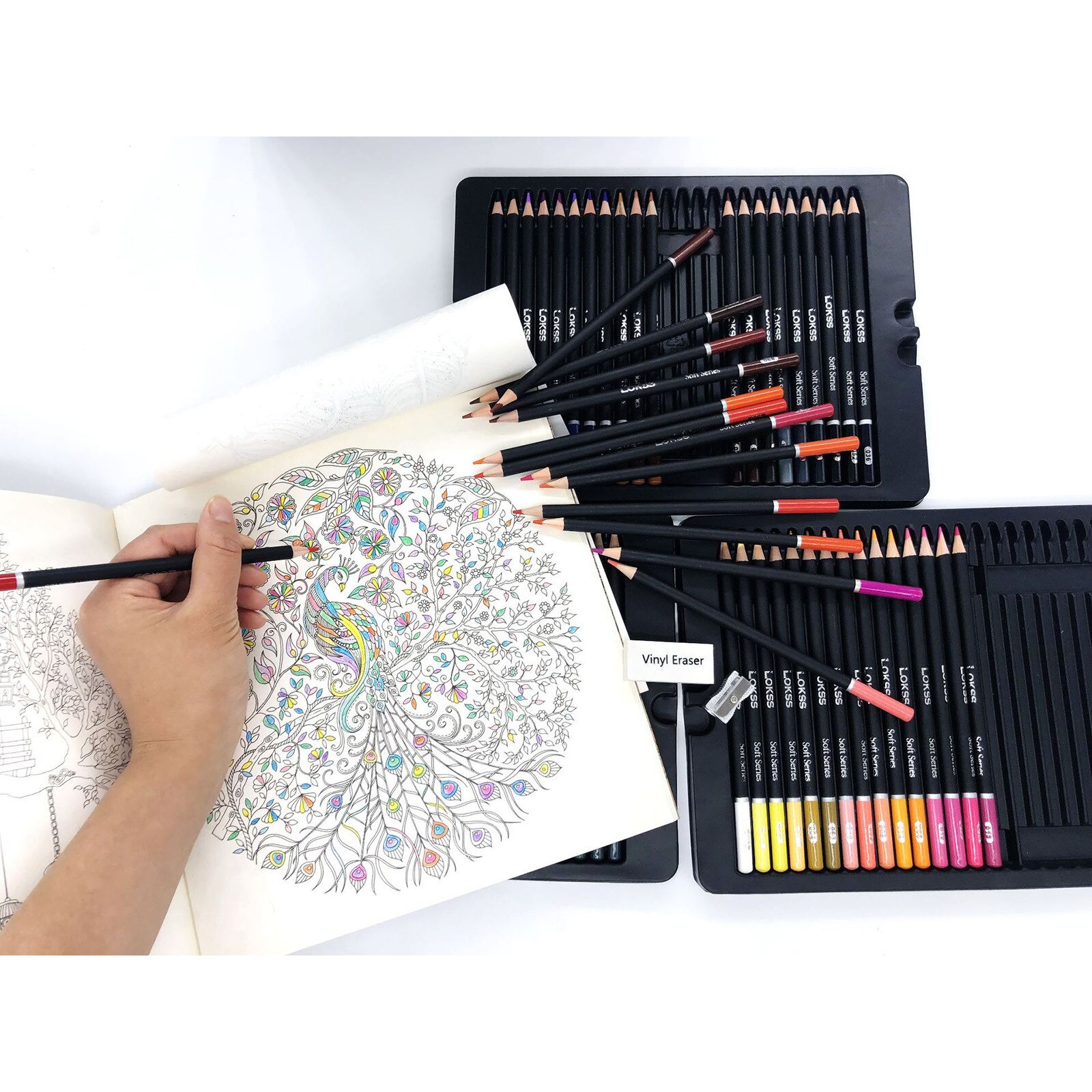 75pc Children's Pencil Art Painting Set Kit Children Beginner Birthday Handmade Pencil Sketch Kit Stationery