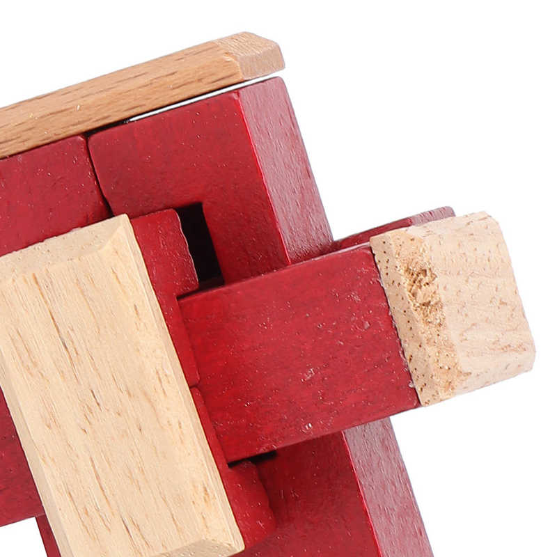 Wooden Unlock Toy Prevent Alzheimer Wooden Interlocking Puzzle Toy for Elderly
