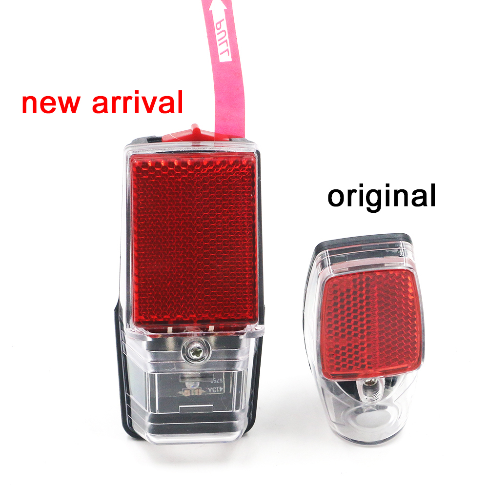 JS Rode LED Fiets Achterlicht Mount op de Fender met Batterij Veiligheid Waarschuwing Fiets achterlicht Lamp Fiets Accessoires MTB