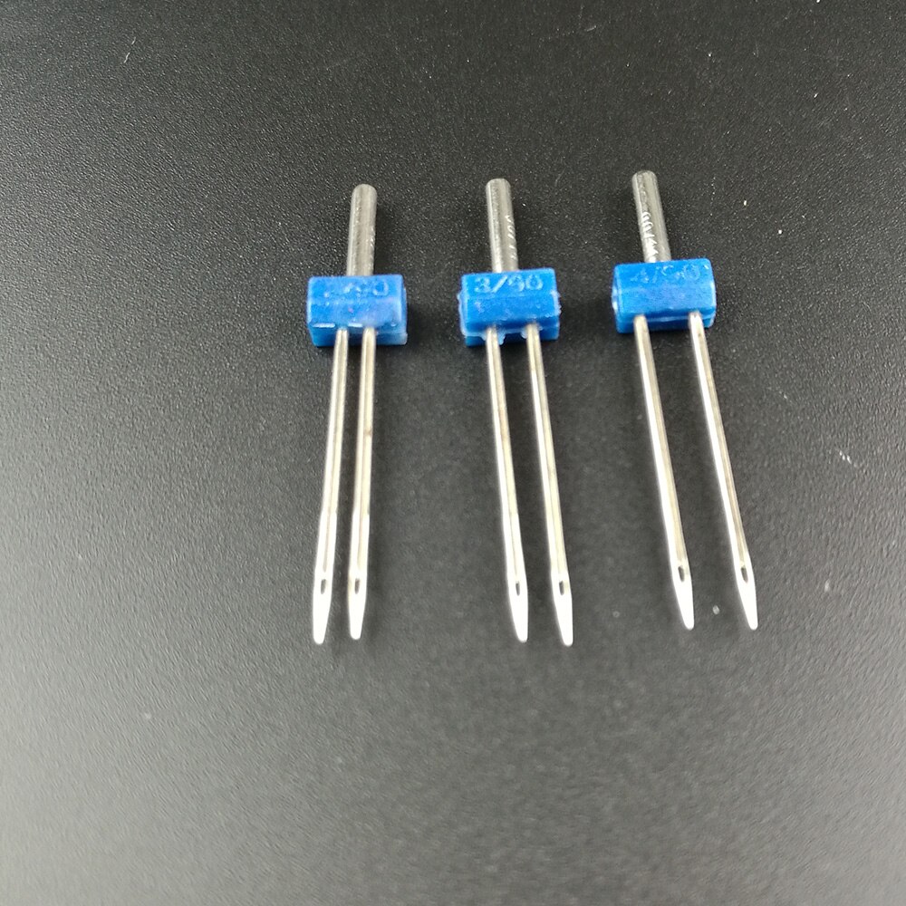 Agujas dobles útiles para máquina de coser, tamaño 2,0/90 3,0/90 4,0/90, 21 unidades