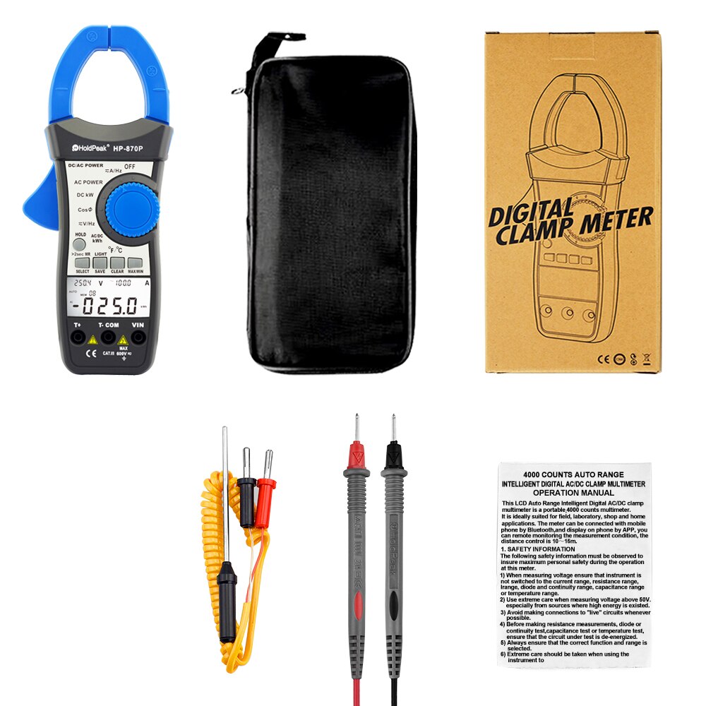 Multimètre Numérique Hp-90Epd Multimètre Bluetooth App Multimètre Multi