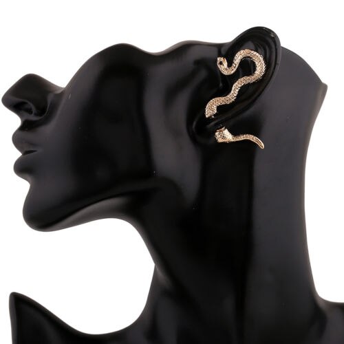 Vintage slang draak oorbellen wikkel clip kraakbeen voor vrouwen mannen oor clip manchet punk retro oorbel sieraden: E136 goud