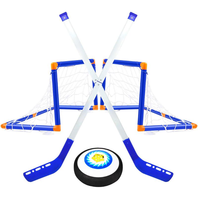 Juego de objetivos de bola de suspensión de Hockey sobre hielo eléctrico para niños, deportes de interior y exterior, juguetes de entrenamiento con juegos