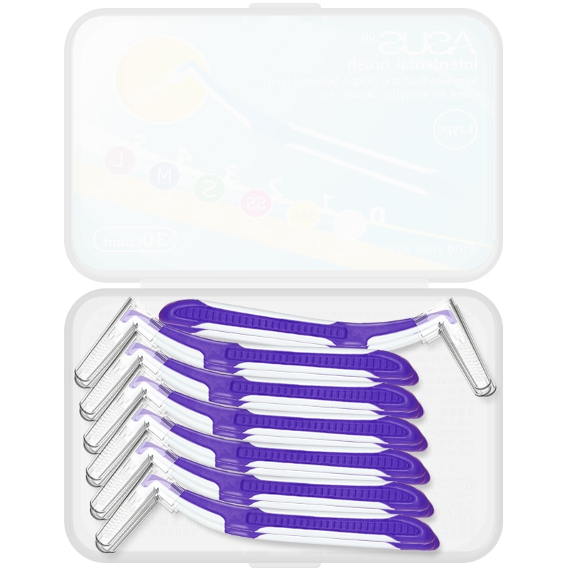 Interdental børste 30 stk/æske tandtråd mundhygiejne tandtråd blød plastik tandstikker sund til tandrensning mundpleje