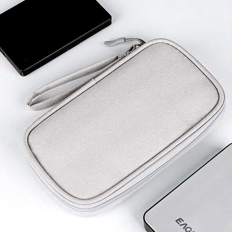 Portable Power Bank Bag USB Charger Gadgets Cables Wires Organizer Pouch Travel Electronic Accessories Protection Storage Case