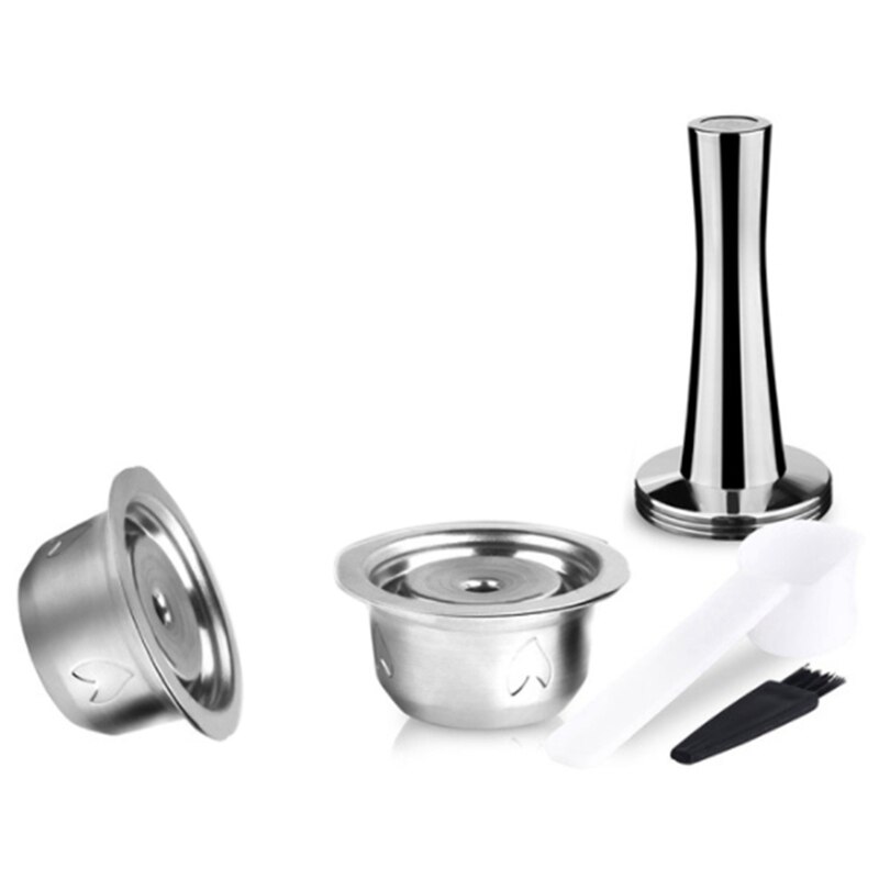 Upgraded Stainless Steel Coffee Capsule for Nespresso Vertuoline GCA1 & Delonghi ENV135 with Aluminum Lids: Default Title