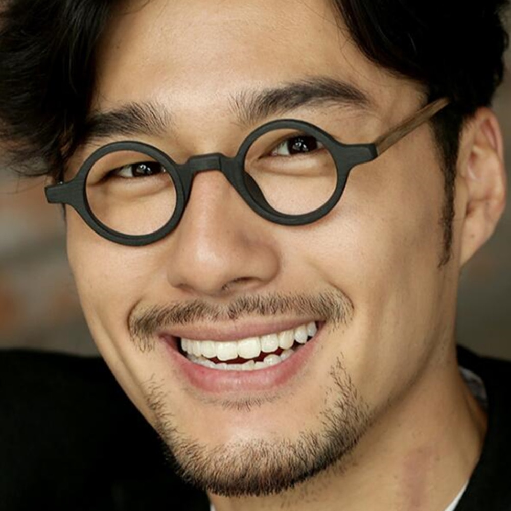 Acetate Vintage Small Round Glasses Men Eyeglasses Frame Women Optical Prescription Spectacle Clear Eyewear