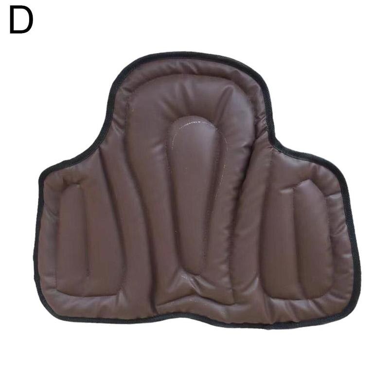 Assento de couro para andar de cavalo, almofada em espuma de memória para absorção de choque, acessórios de equipamento para andar de cavalo equestre: Brown