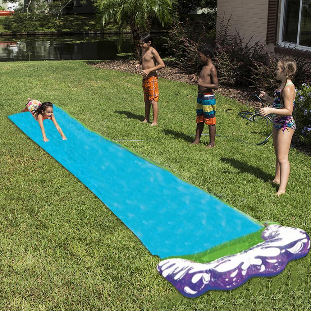 Vandrutschebane udendørs vandtæt vandrutschebane til børn udendørs græsplæne baghave have det sjovt