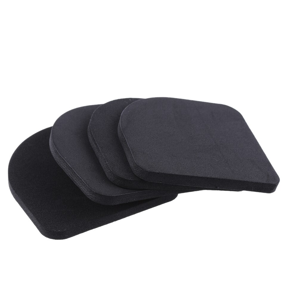 4Stck Schwarz Waschmaschine Anti-Vibration Lärm Schock Pads Schlecht Zubehör Multifunktions Anti Vibration matt Haushalt: 7.7x7.7x0.5cm Schwarz