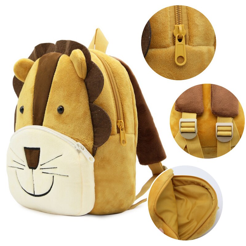 BOBDOG 3D Animal Plush Children Backpacks kindergarten Schoolbag Kids Backpack Children School Bags Girls Boys Back