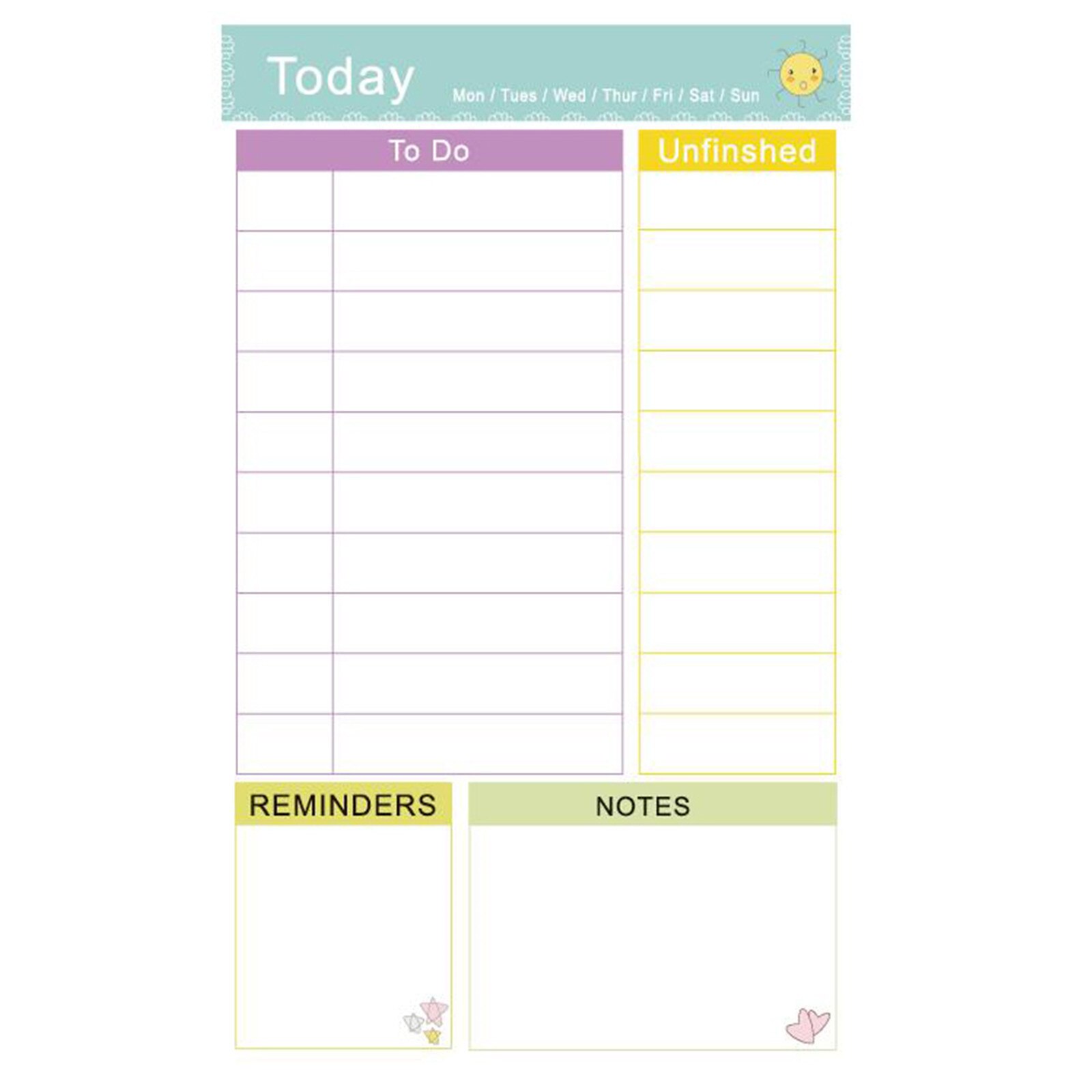 45#Magnetic Weekly & Monthly Planner Whiteboard Fridge Magnet Flexible Daily Message Drawing Refrigerator Bulletin White Board: A